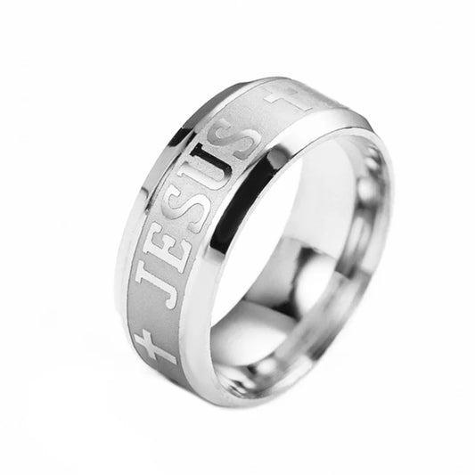 Jesus Cross Band Ring Collection