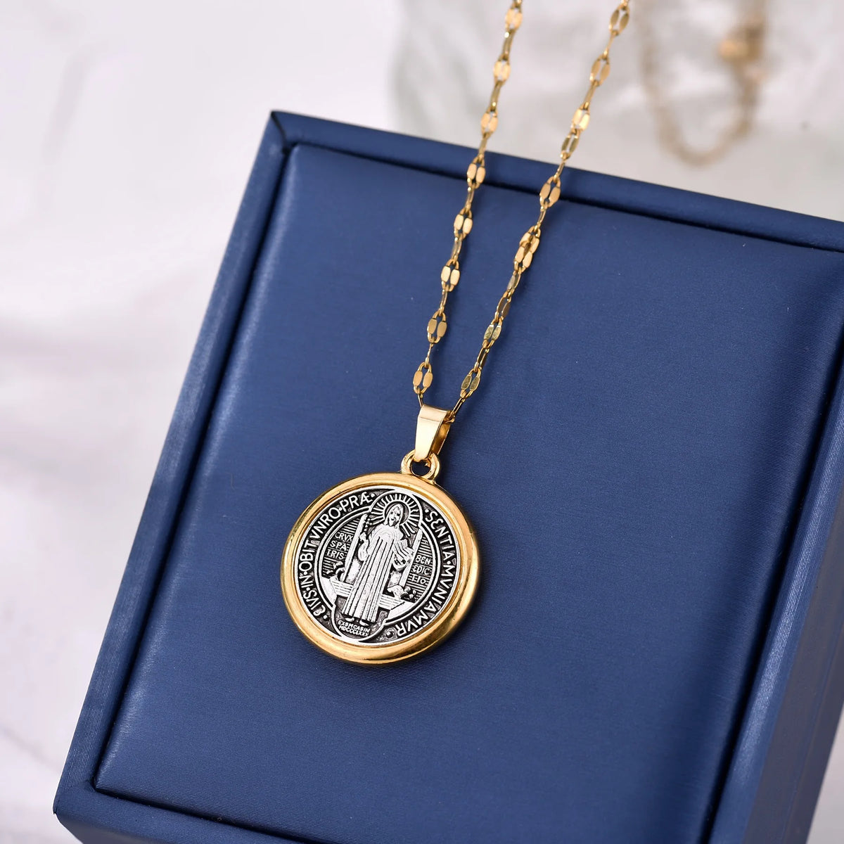 Saint Benedict Medal Necklace – Catholic Faith Jewelry