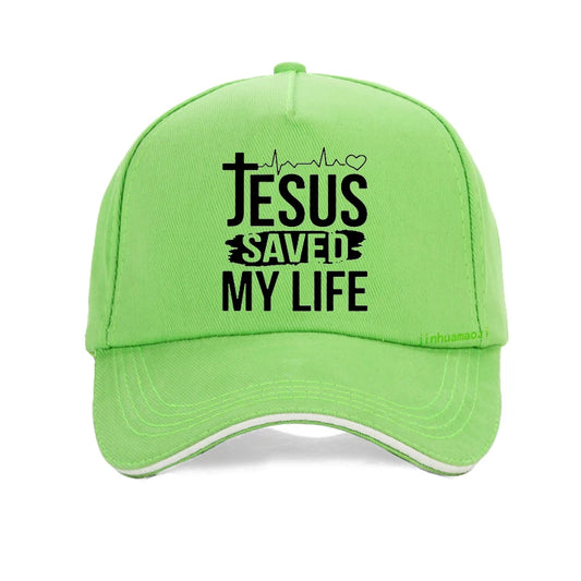 Jesus Saved My Life Vibrant Cap