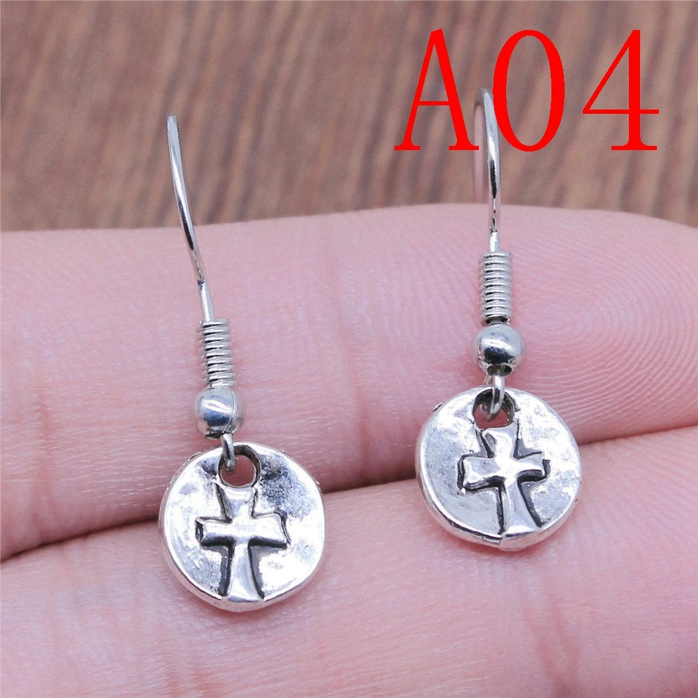 Multi-Style Christian Symbol Drop Earring