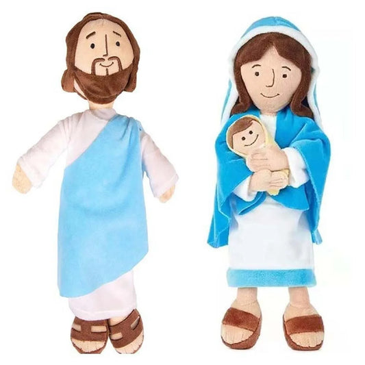 Jesus and Virgin Mary Plush Toy 