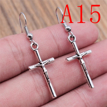 Multi-Style Christian Symbol Drop Earring