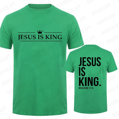 Jesus Is King Print T-Shirt 