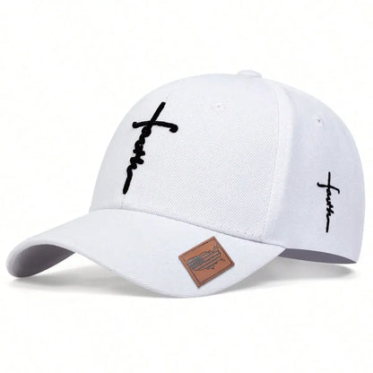 Cappello cristiano con croce – Cappellino da baseball ricamato regolabile