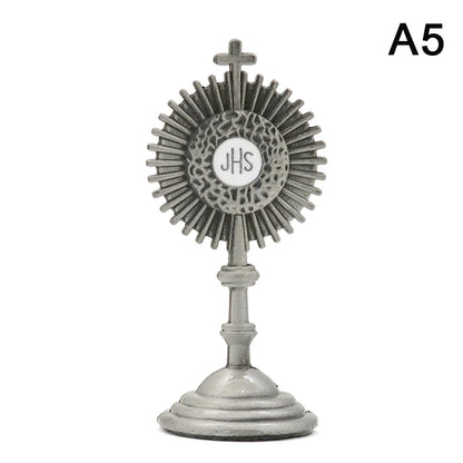 Miniatur-JHS-Monstranzfigur für die dekorative Andachtsgestaltung