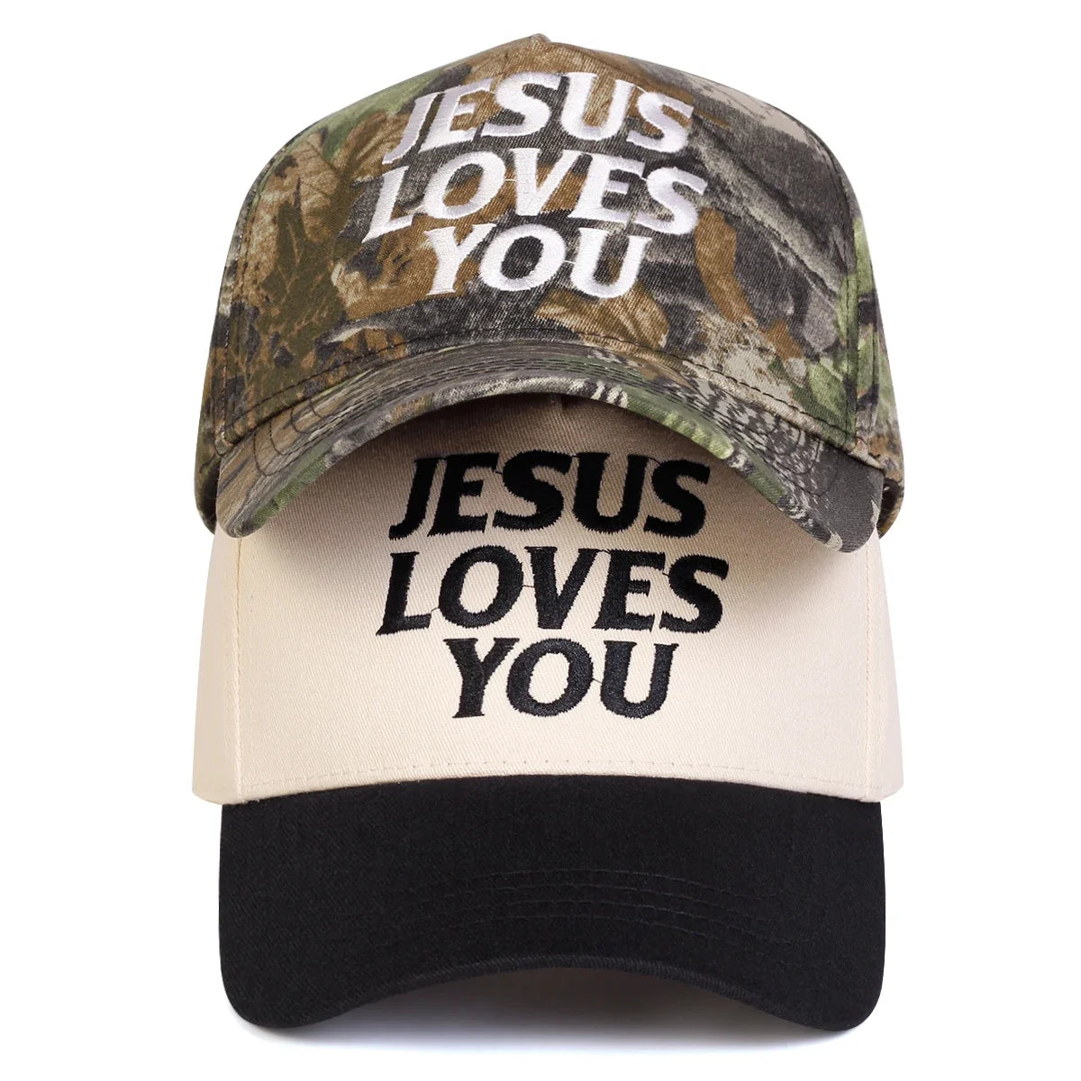 Jesus liebt dich-Hut – Verstellbare bestickte Baseballkappe