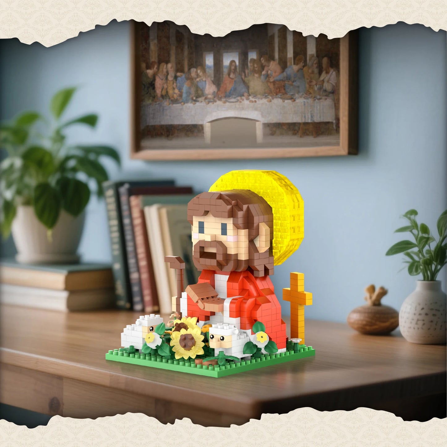 Jesus Building Block Set Décor 