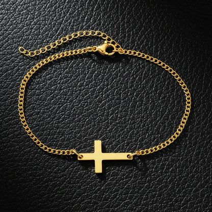Pulseira de corrente cruzada