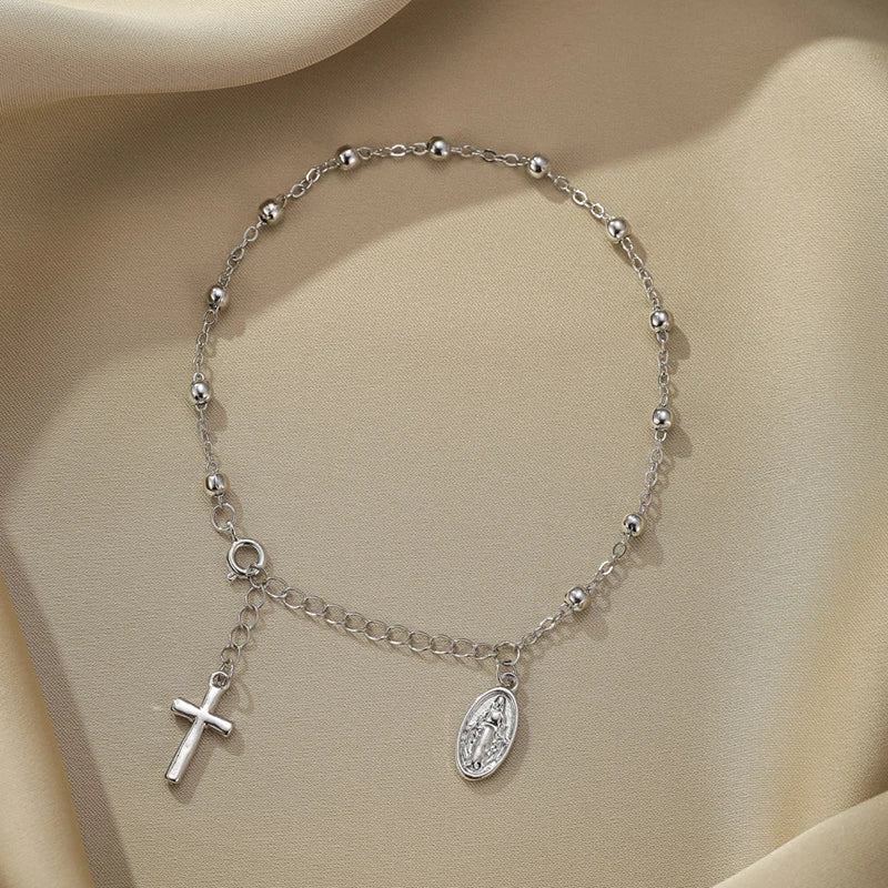 Pulseira de corrente de moda cristã