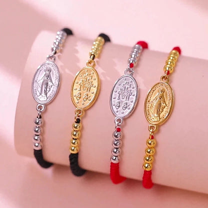 Pulseira com pingente da Virgem Maria