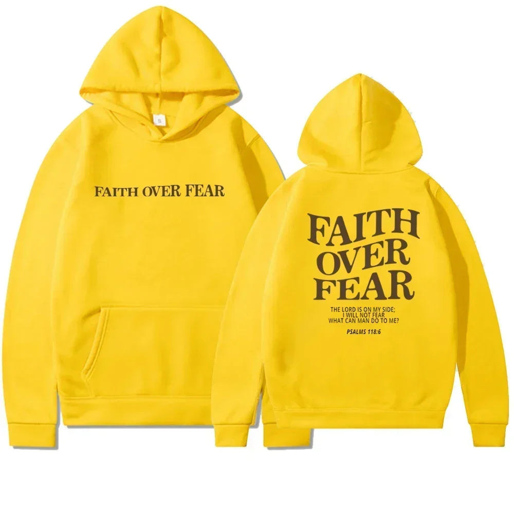 Faith Over Fear Christian Hoodie 
