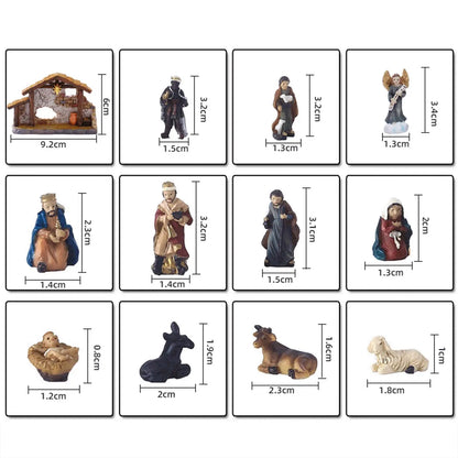 12Pcs Jesus Set Christmas 