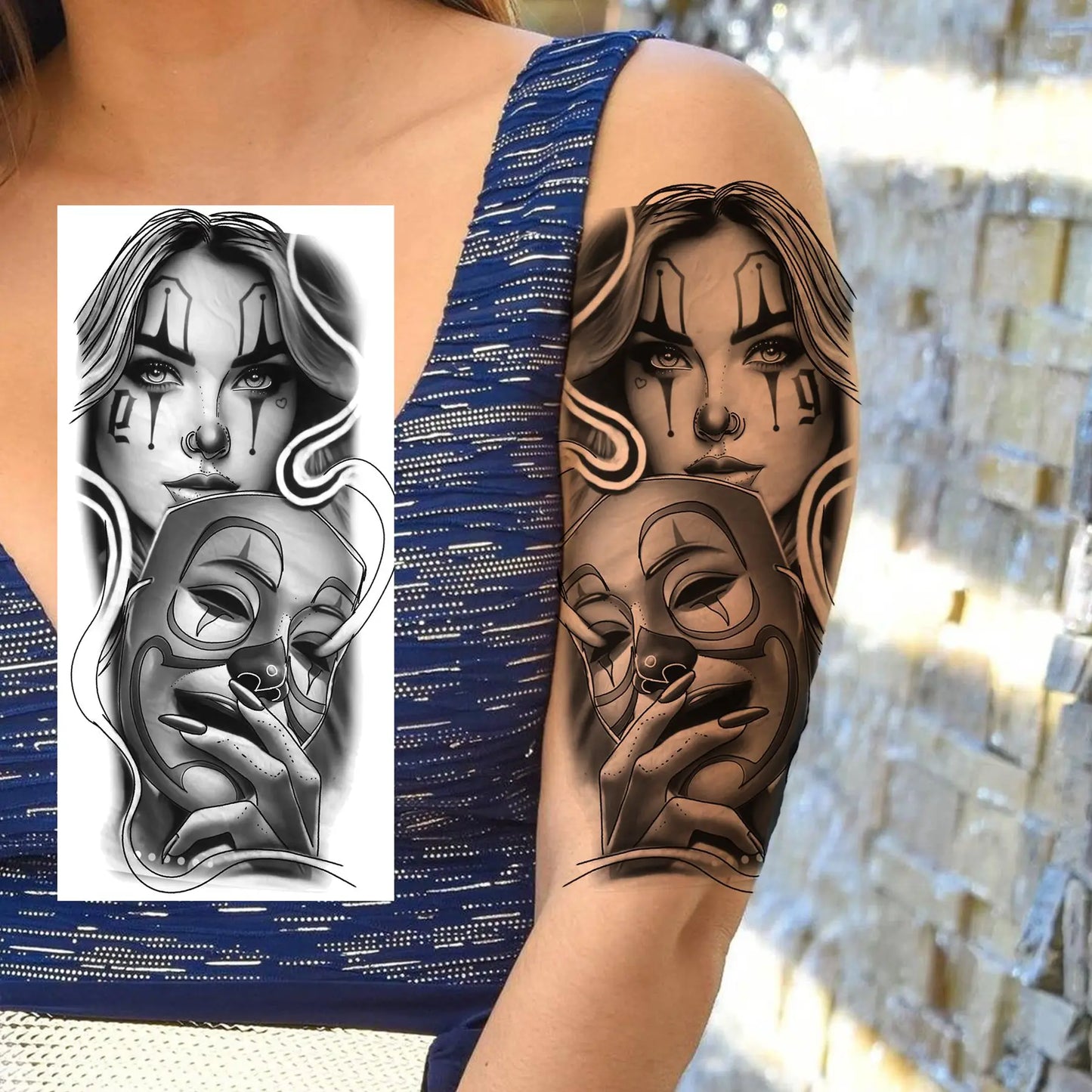 Jesus Fake Tattoo Sleeve Sticker 