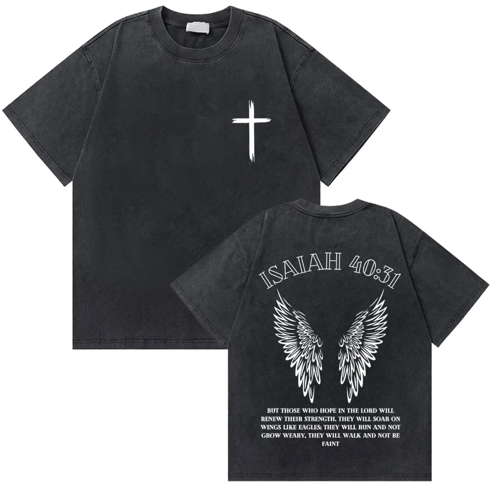Vintage Washed Religious Shirt 
