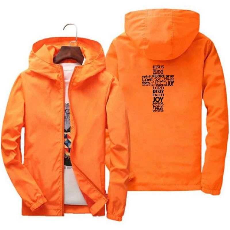 Faith Cross Windbreaker Jacket