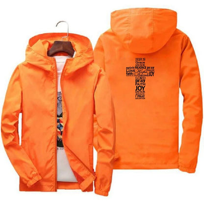 Faith Cross Windbreaker Jacket