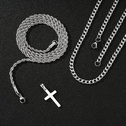 925 Sterling Silver Cross Necklace