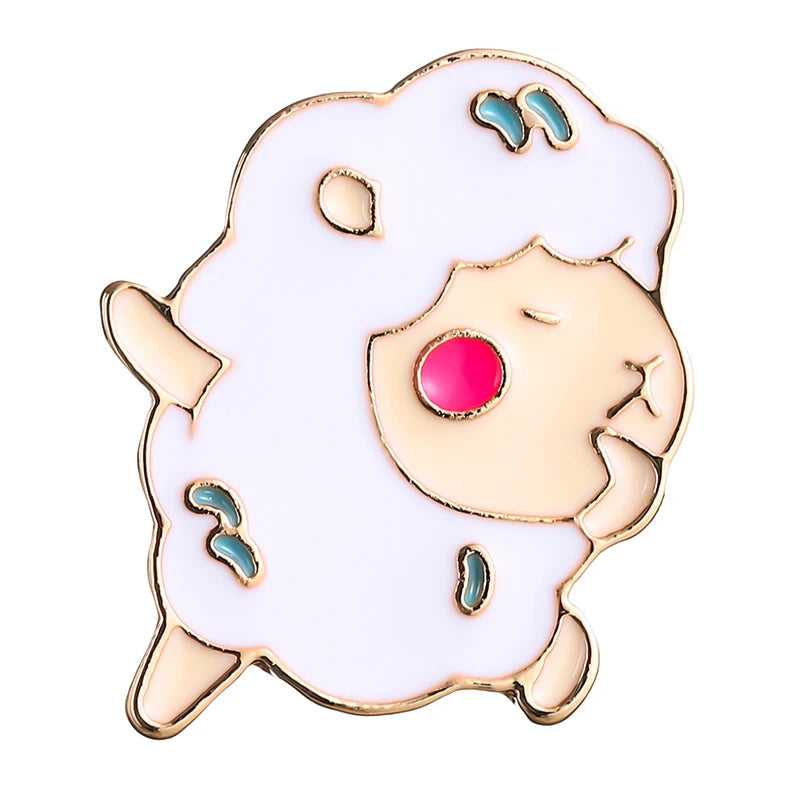 Playful Lamb of God Enamel Pin