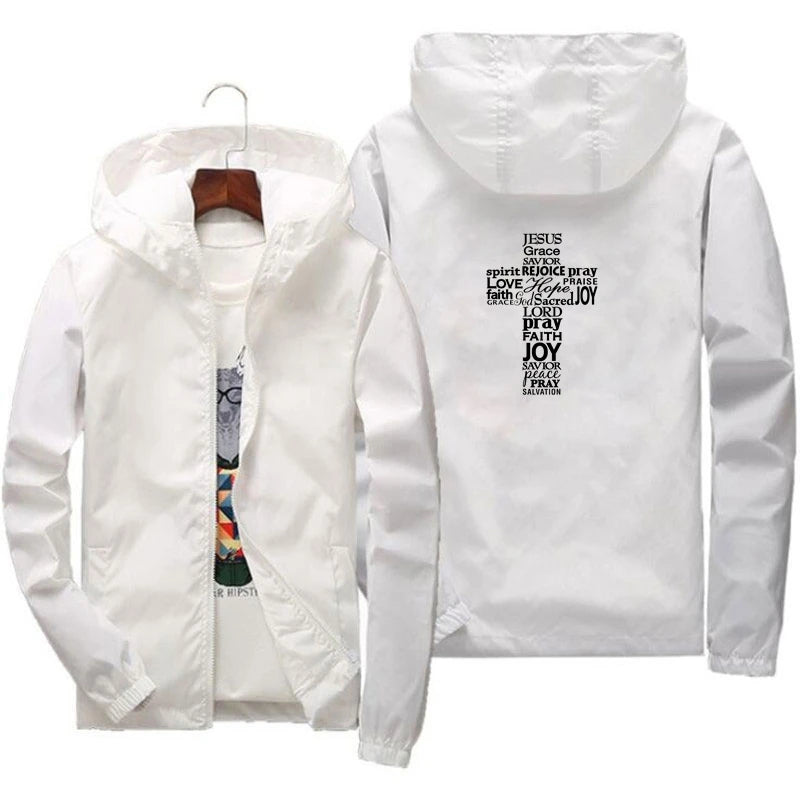 Faith Cross Windbreaker Jacket