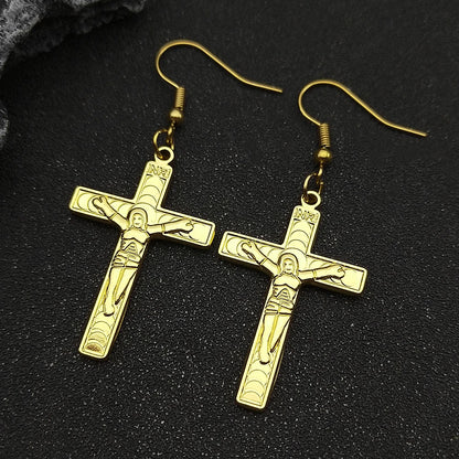 Jesus Cross Crucifix Earring