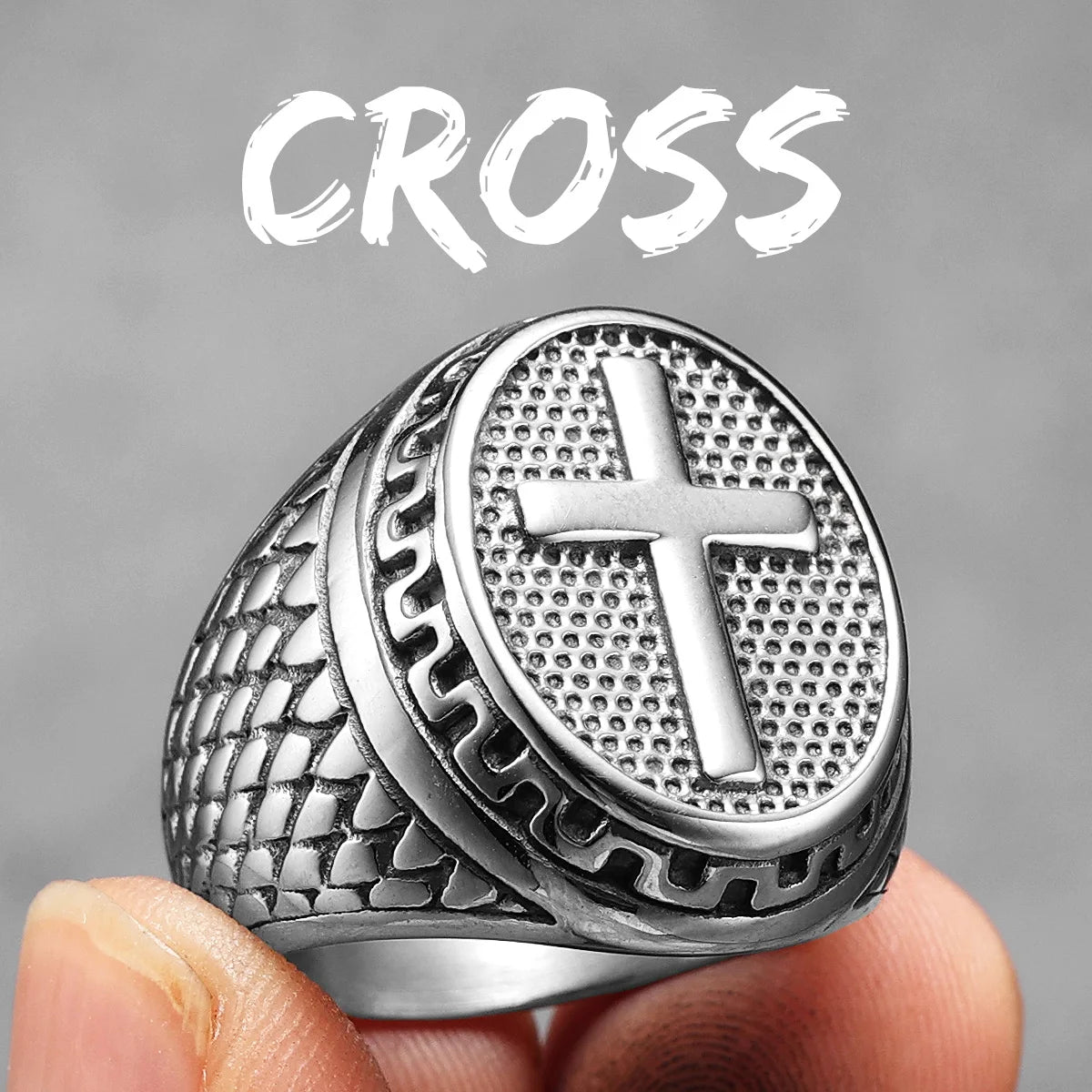 Cross Signet Ring