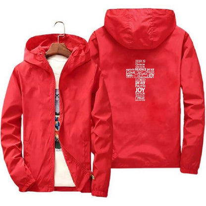 Faith Cross Windbreaker Jacket