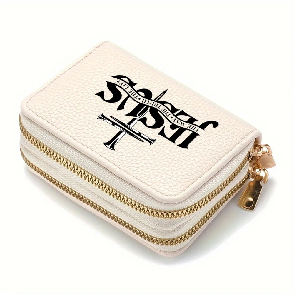 Christian PU Leather Wallet with Jesus Design