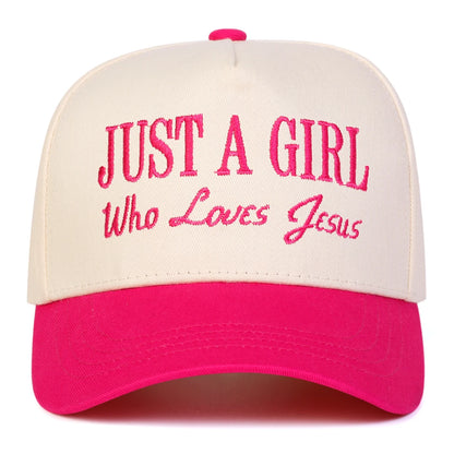 Just a Girl Who Loves Jesus Cap
