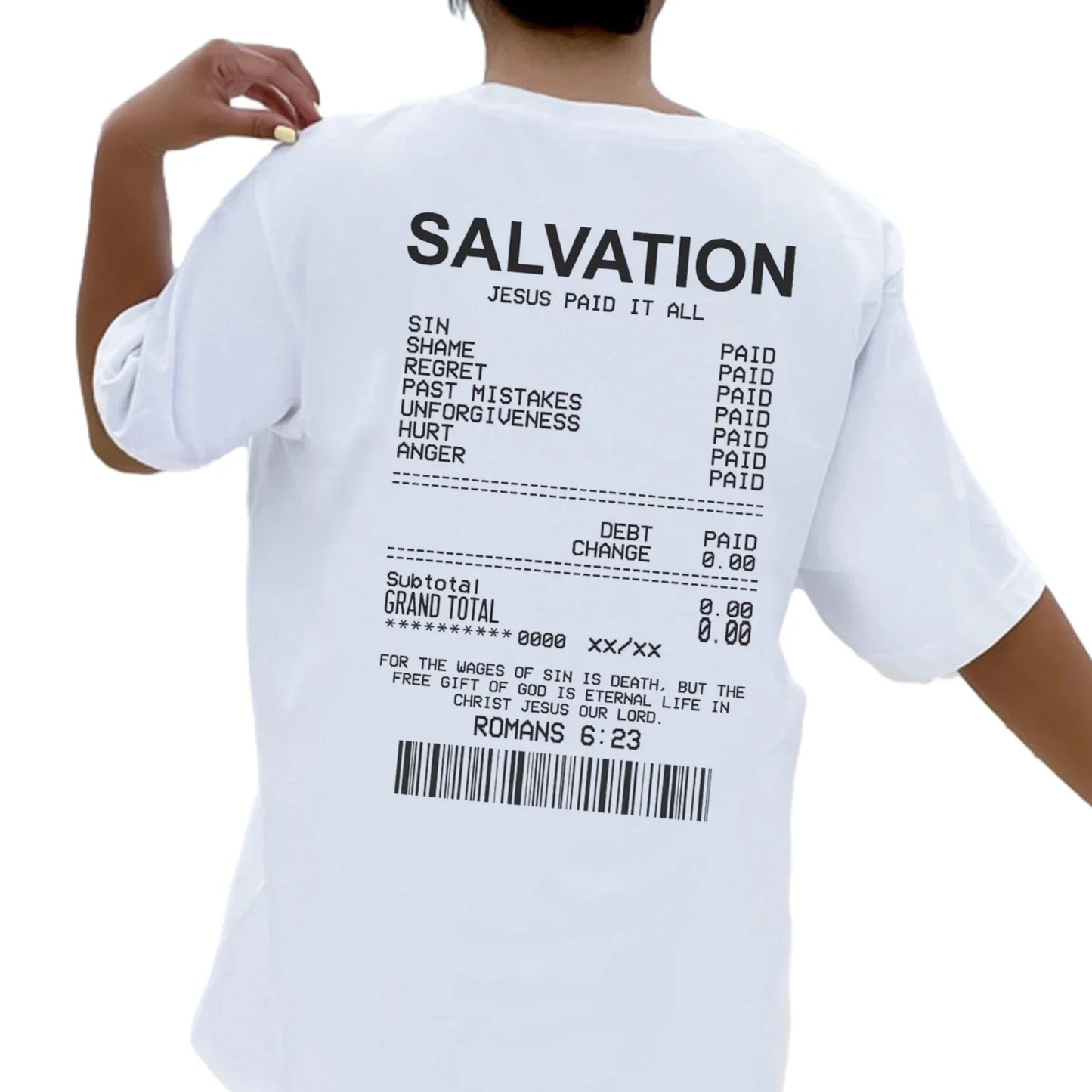 Salvation Back Bible Verse T-Shirt 