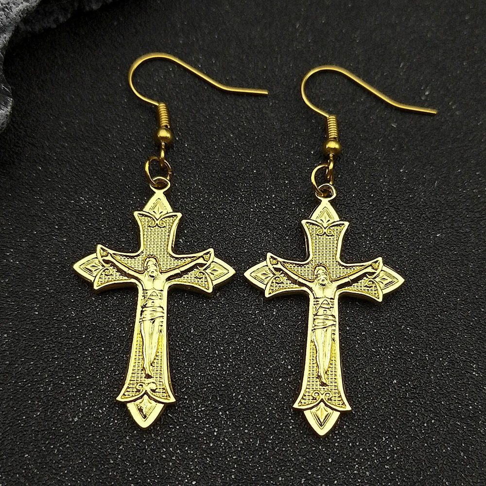 Jesus Cross Crucifix Earring