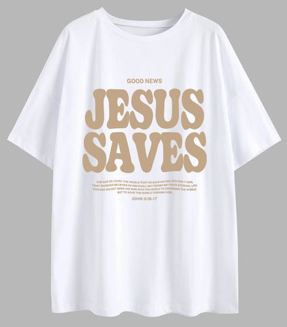 Jesus Saves Oversized T-Shirt 