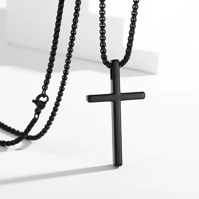 Minimalist Polished Cross Necklace