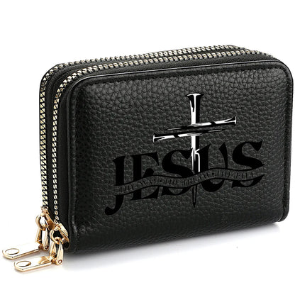 Christian PU Leather Wallet with Jesus Design