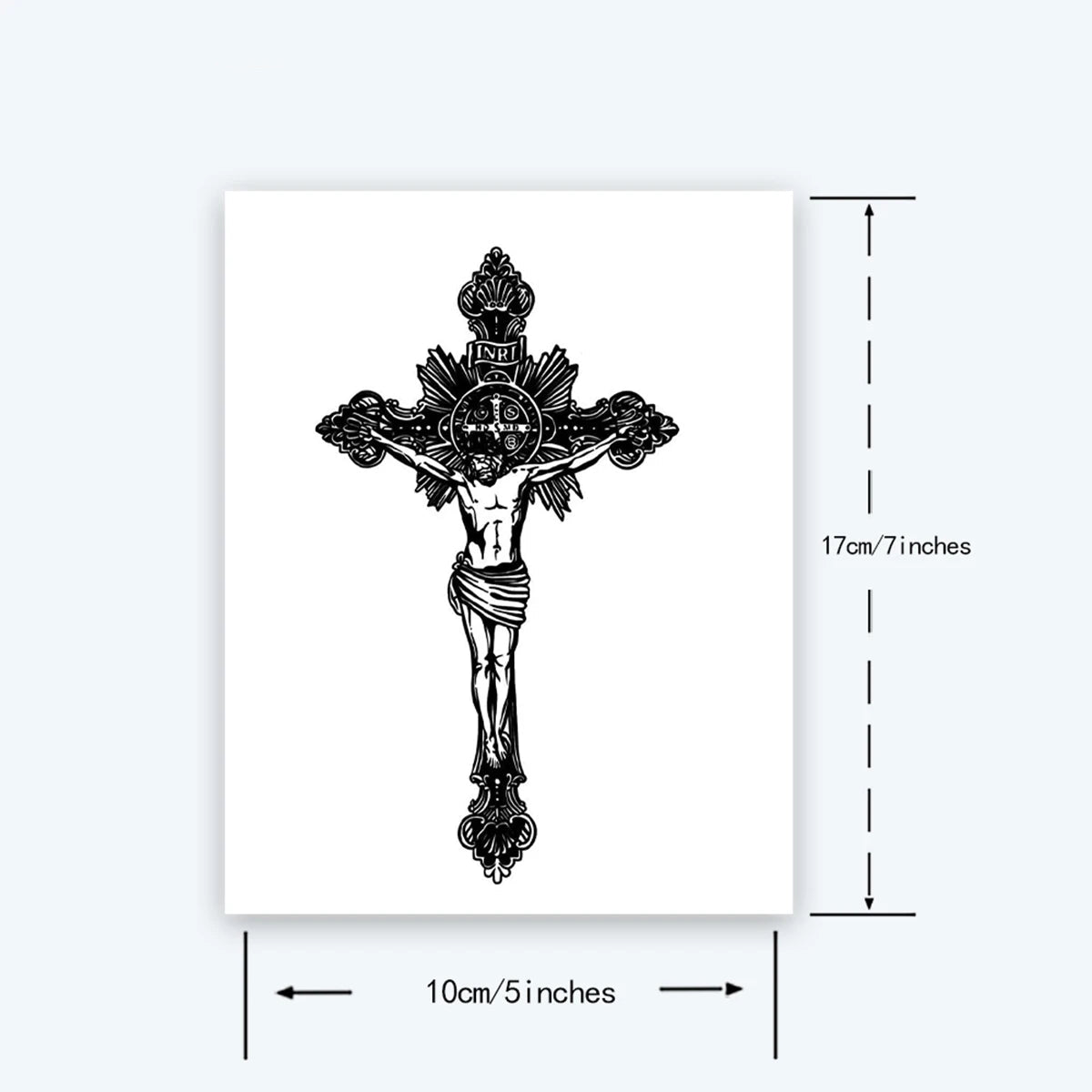 Crucifix of Jesus Temporary Tattoo