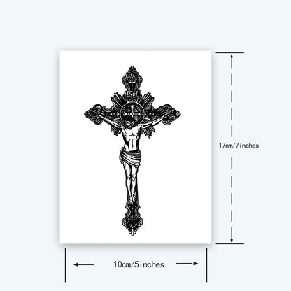 Crucifix of Jesus Temporary Tattoo