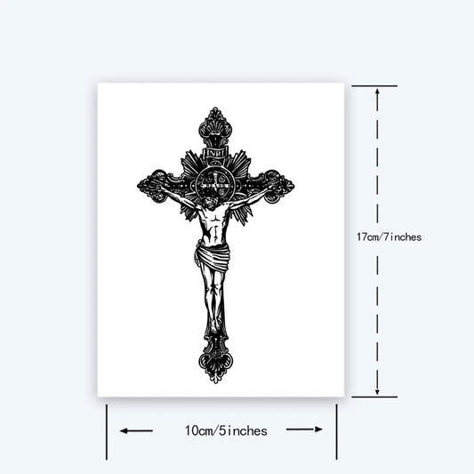 Crucifix of Jesus Temporary Tattoo