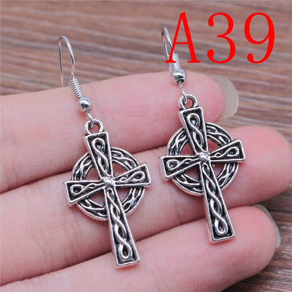 Multi-Style Christian Symbol Drop Earring