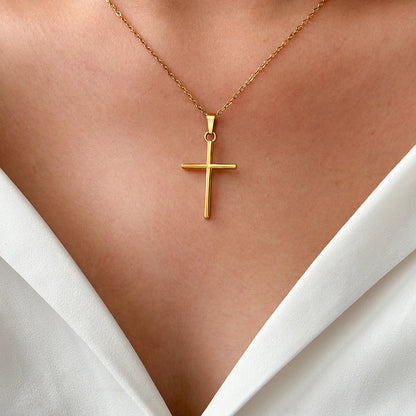 Christian Stainless Steel Cross Jewelry Set