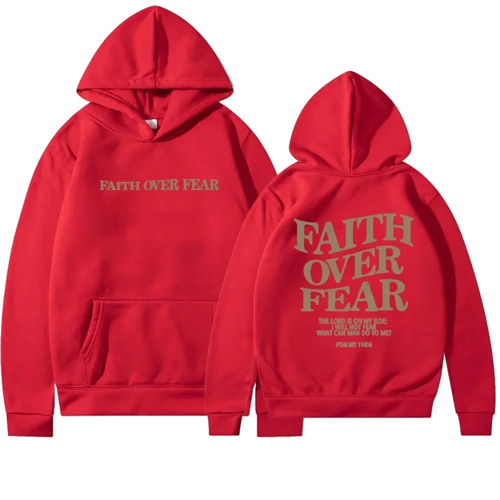 Faith Over Fear Christian Hoodie 