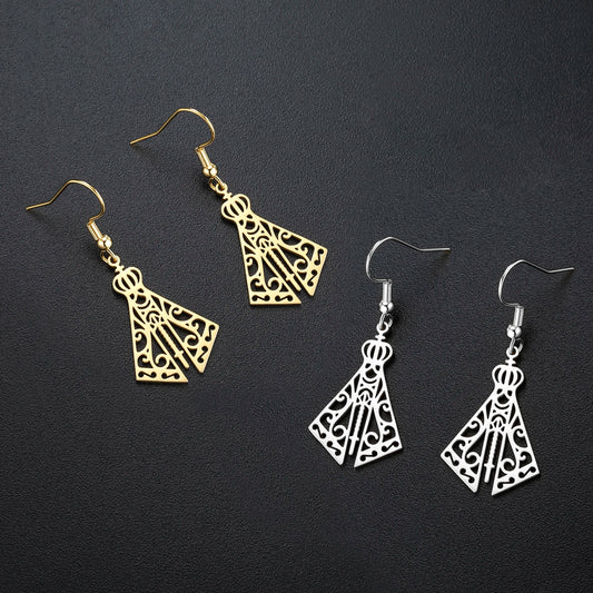 Lady of Aparecida Catholic Earrings
