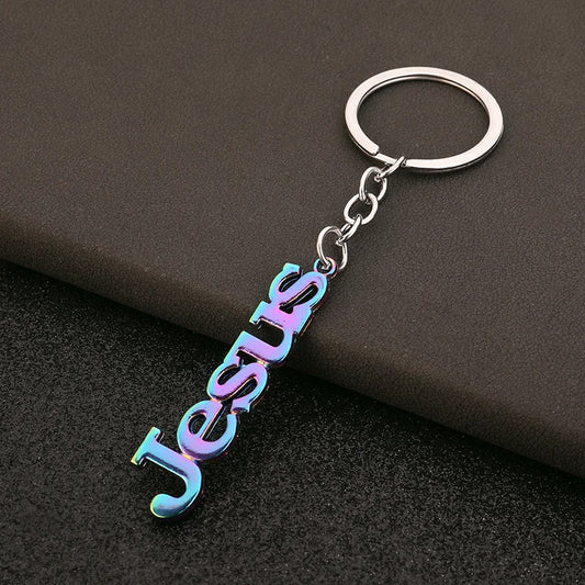 Colorful Jesus KeyRing