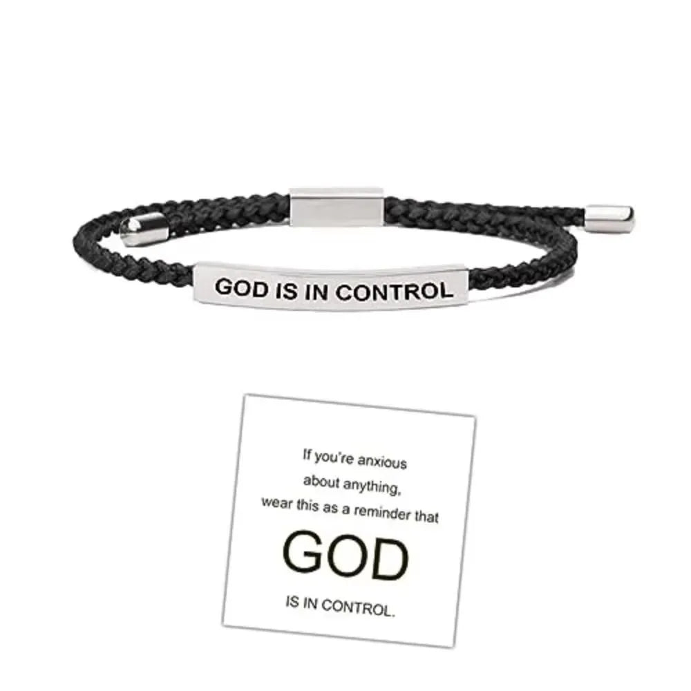 DEUS ESTÁ NO CONTROLE Pulseira
