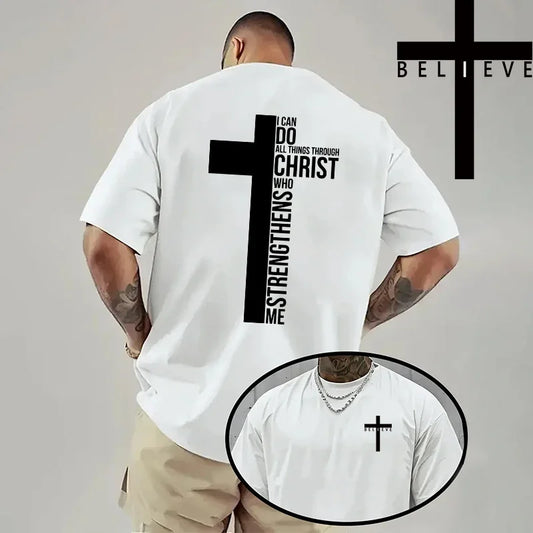 Camisa masculina de algodão 1 Coríntios 16:13