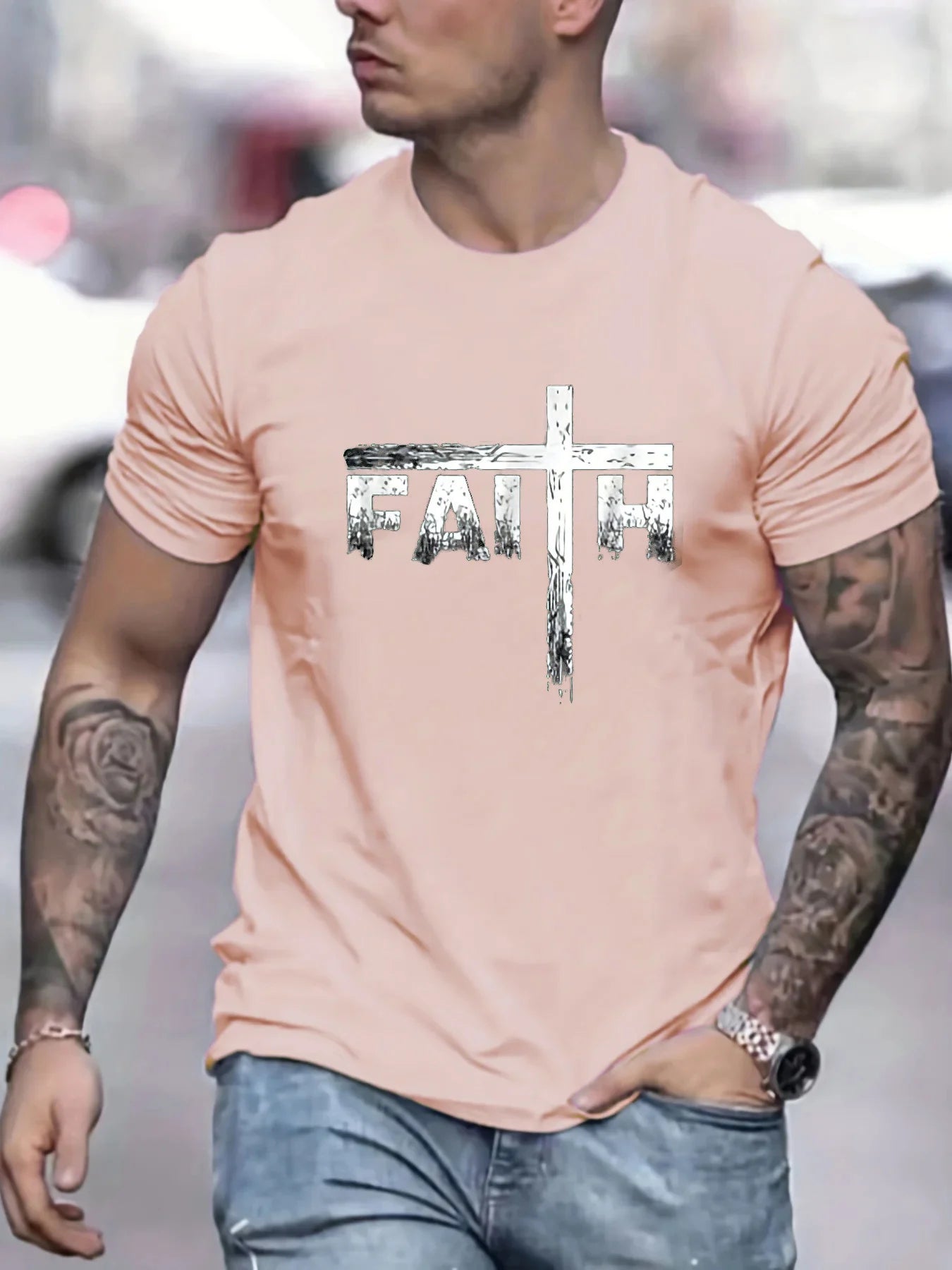 Camiseta gráfica Faith Cross