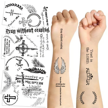 Christian Tattoo Waterproof Stickers