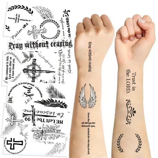 Christian Tattoo Waterproof Stickers